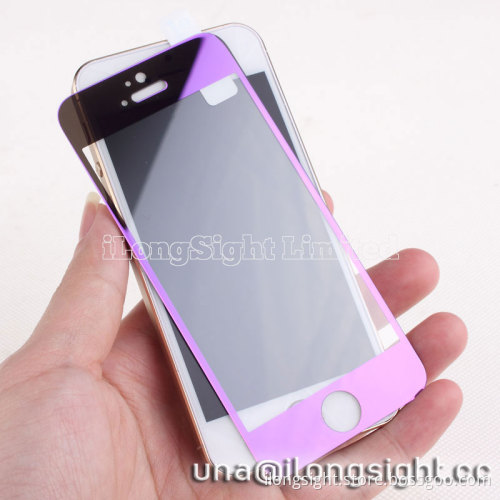 0.33 mm Explosion-proof Half of electroplating Tempered Glass Screen Protector For iPhone 5/5S
